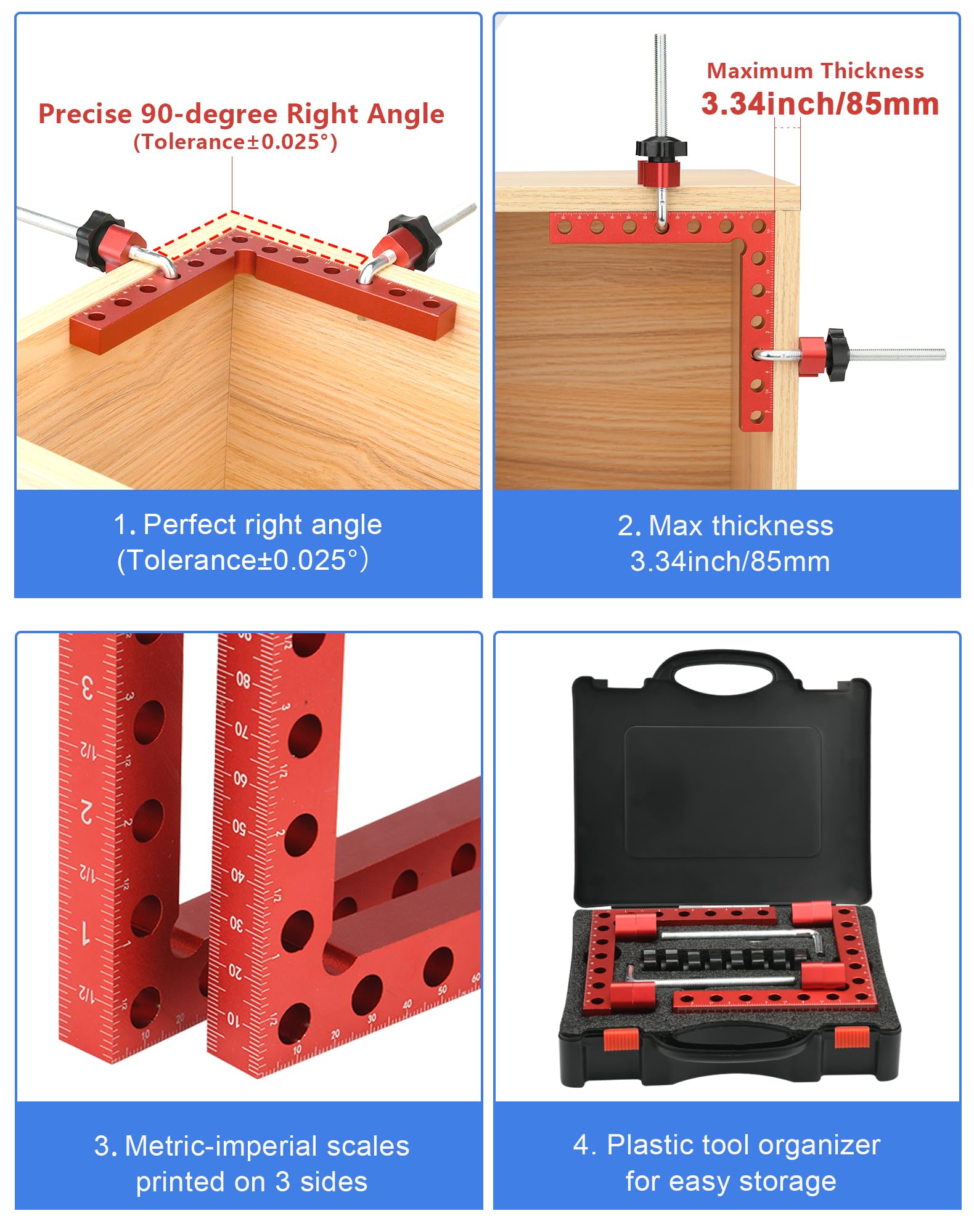 VEXTHYX comparación de tamaño señalando su capacidad máxima 80mm