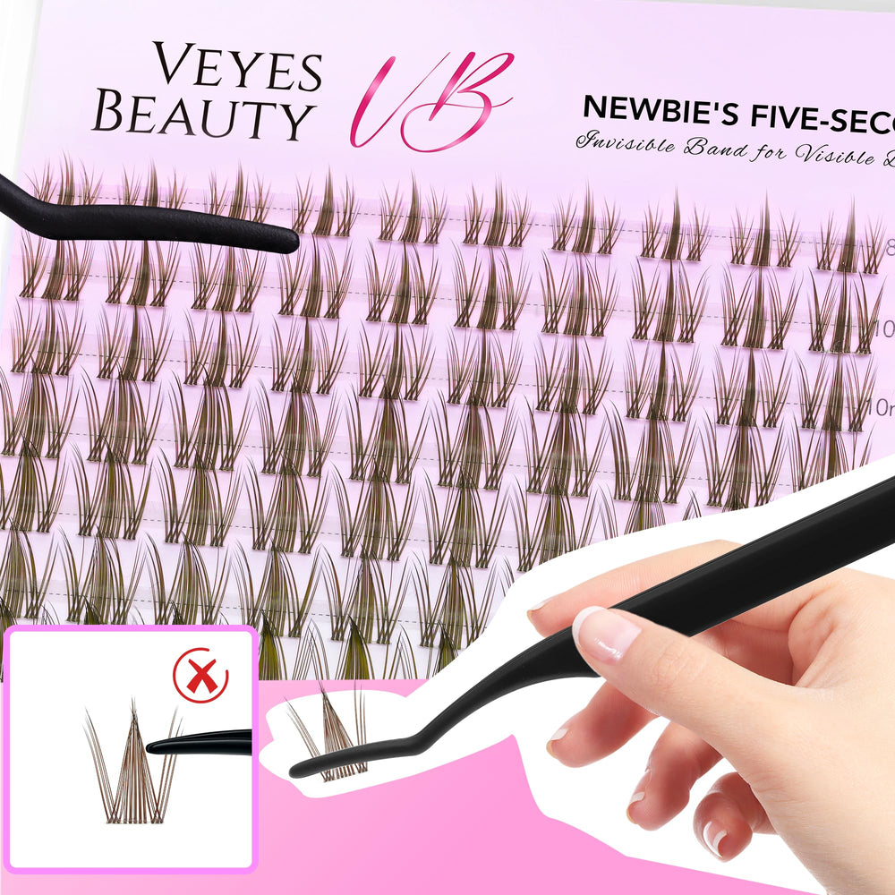VEYESBEAUTY etiqueta con instrucciones y materiales para uso seguro