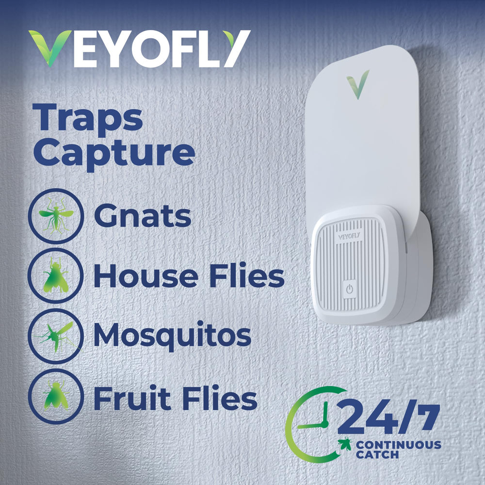 VEYOFLY back view with plug visible for easy wall installation benefit