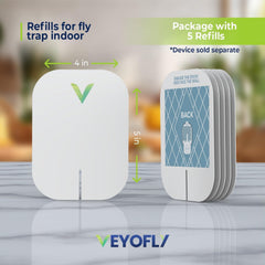 VEYOFLY detalle de la lámina pegajosa que evidencia adhesión potente para insectos