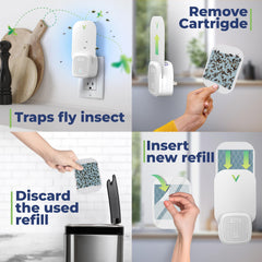 VEYOFLY blue-violet UV light glow demonstrating effective insect attraction benefit