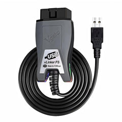Vgate vLinker FS vista frontal adaptador USB, conexión fiable para FORScan