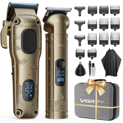 VGRPRO cortapelos frontal con todos los accesorios, comodidad y orden