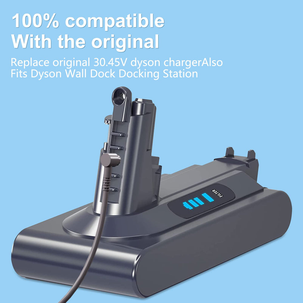 vhbw cargador junto a toma de corriente mostrando conectividad segura
