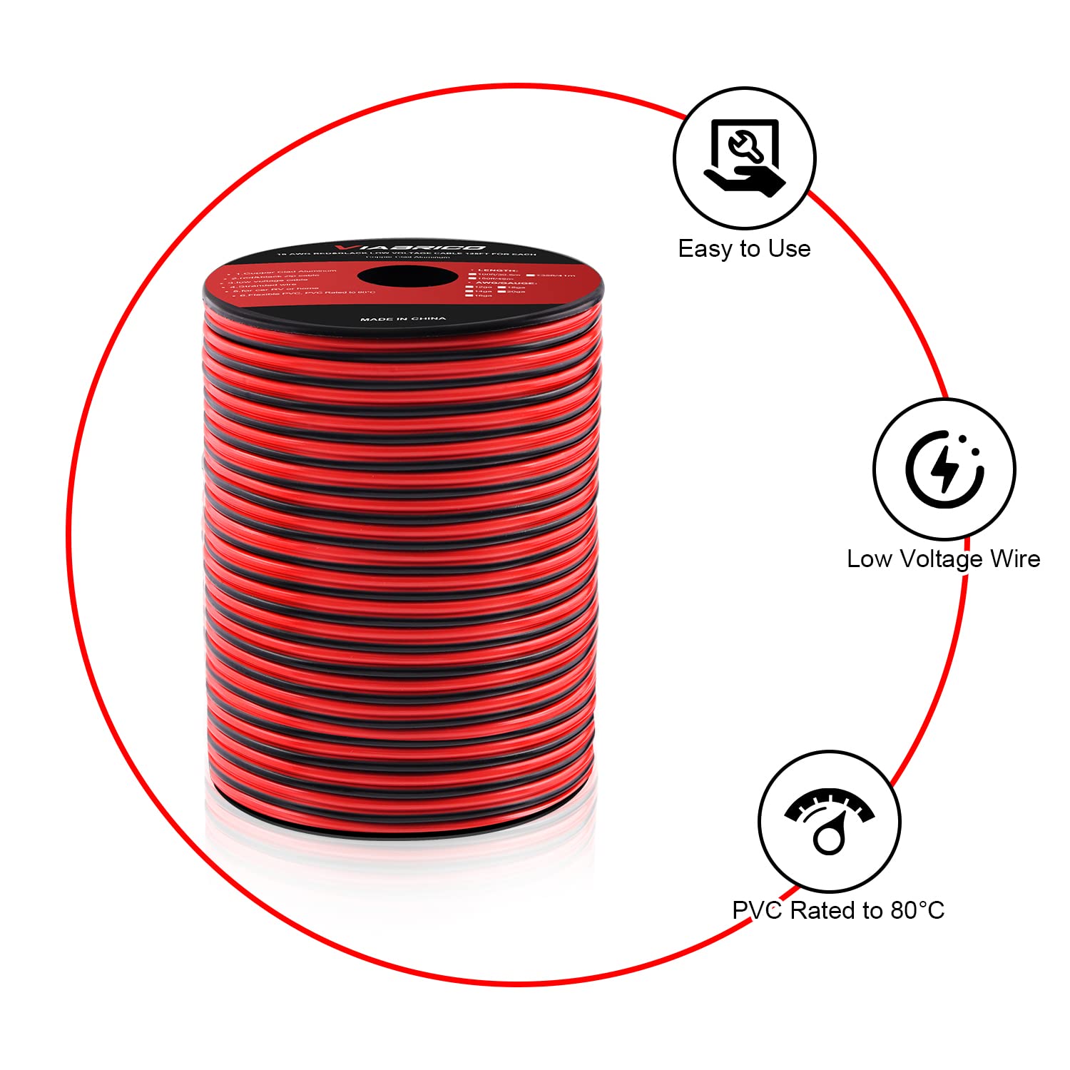 VIABRICO primer plano funda PVC flexible resistente a humedad