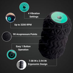 Vibit en uso en la planta del pie para alivio y recuperación muscular