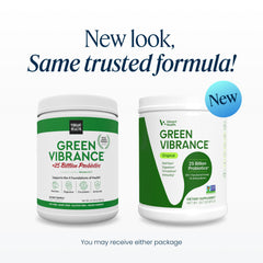 Vibrant Health Green Vibrance polvo textura fina y aspecto natural
