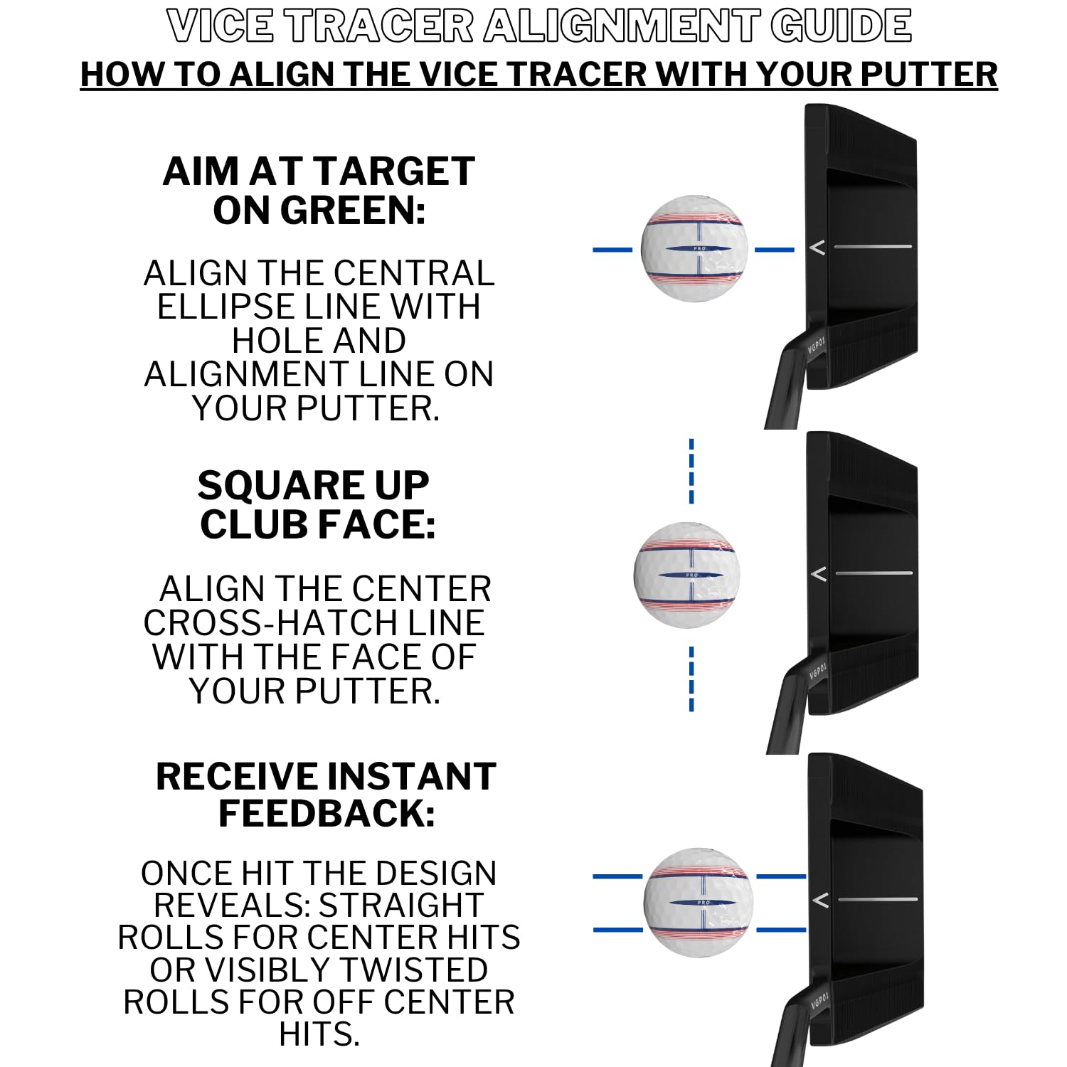 Vice Tracer mostrando rotación y trazado del rodado para detectar impactos descentrados