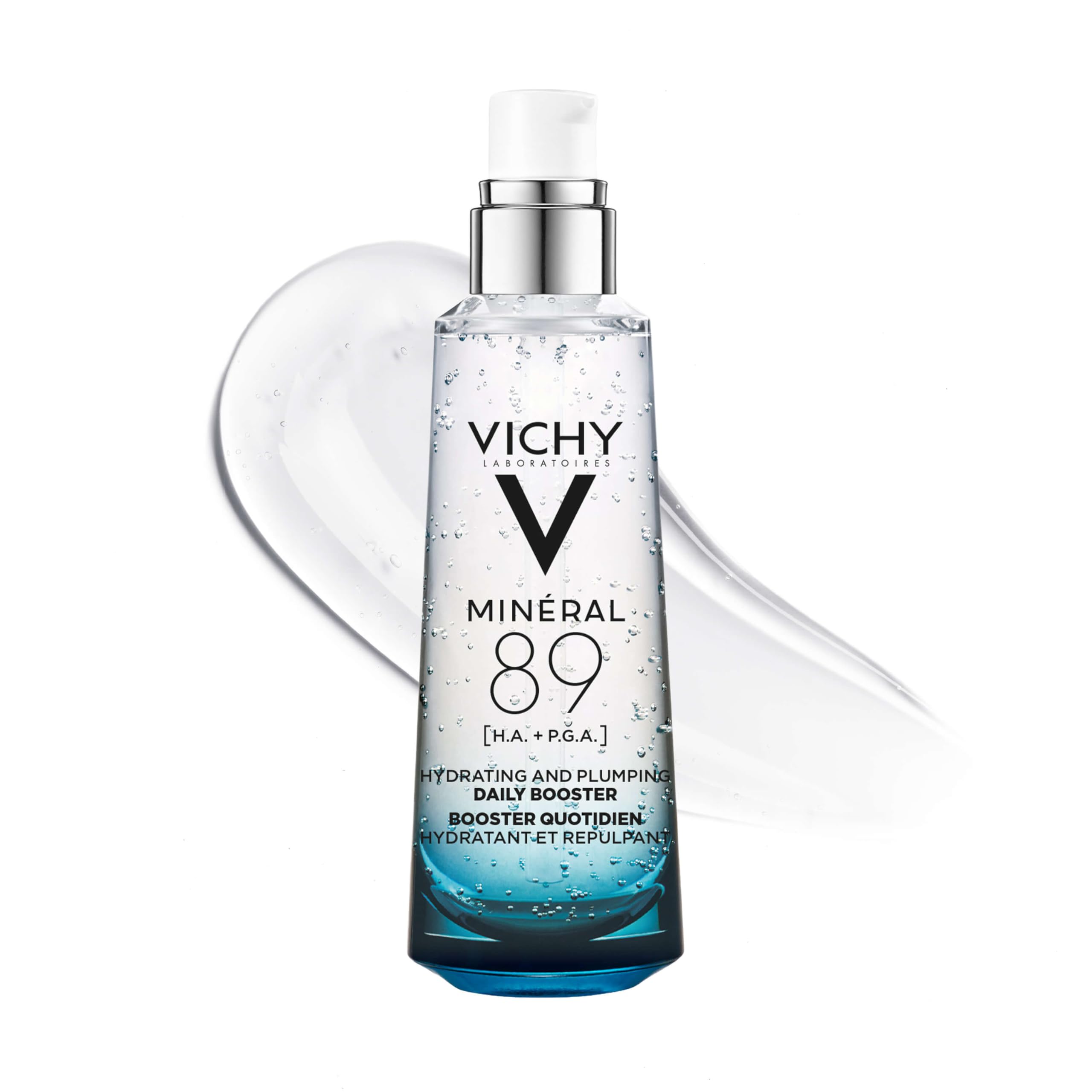 Vichy Minéral 89 frasco frontal mostrando diseño y pureza