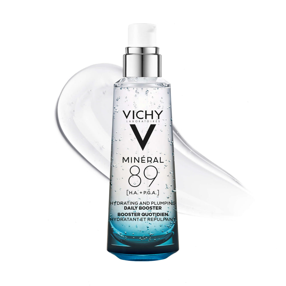 Vichy Minéral 89 frasco frontal mostrando diseño y pureza