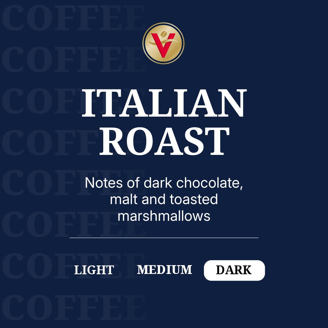 Victor Allen's Coffee primer plano de cápsula y textura que destaca frescura