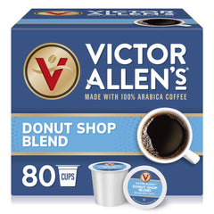 Victor Allen's packaging frontal mostrando 80 cápsulas y conveniencia