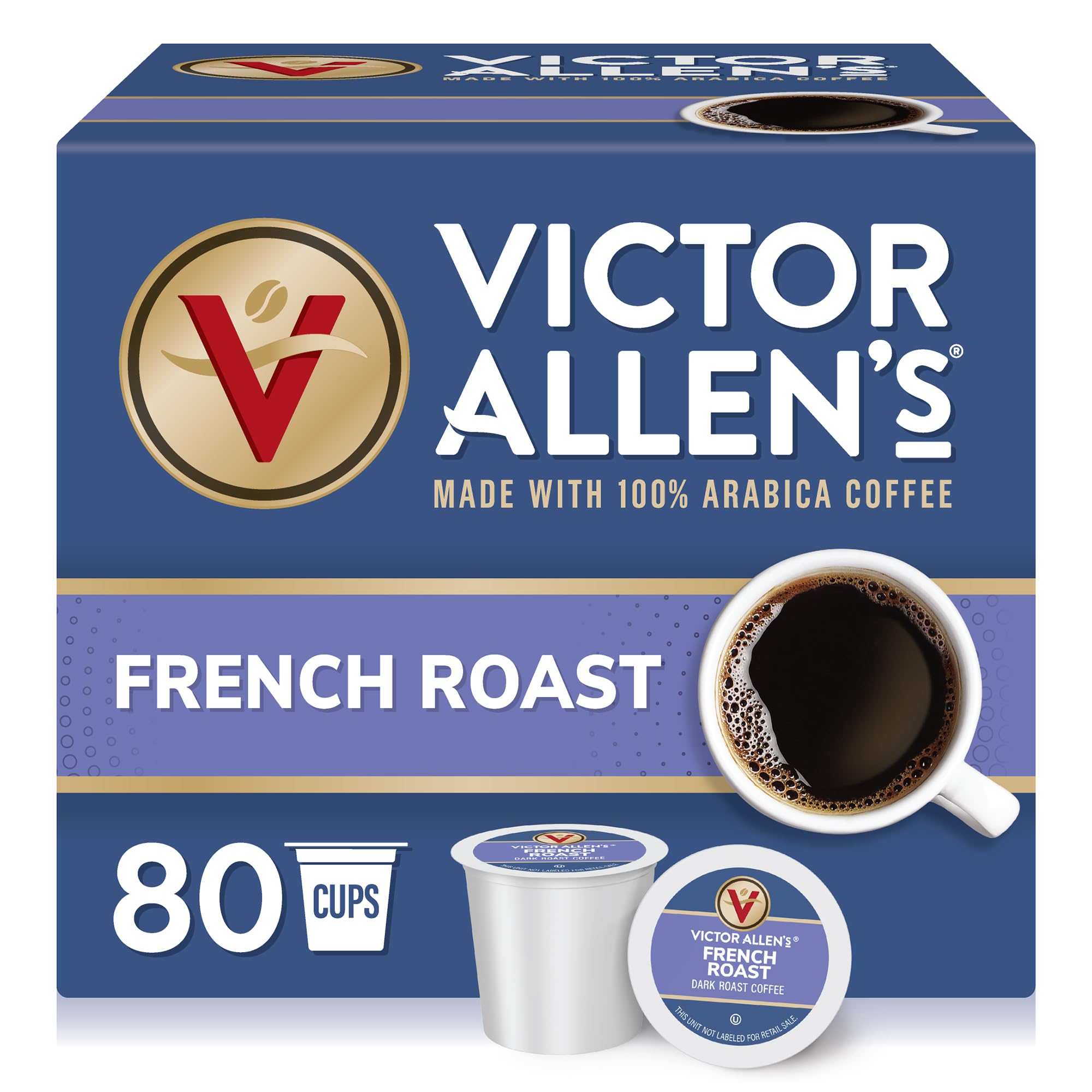 Victor Allen's frontal del empaque mostrando 80 cápsulas y conveniencia