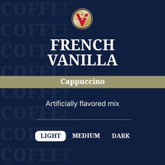 Victor Allen's K-Cup pod close-up top label, clear brand and flavor