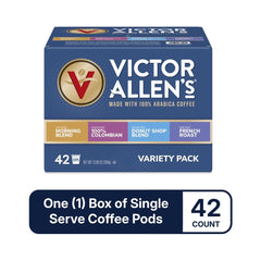 Victor Allen's Coffee Morning Blend being poured into a cup for bright morning energy