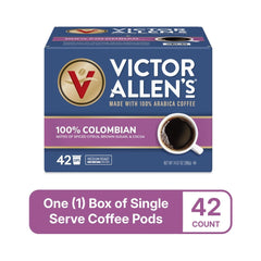 Victor Allen's pods in brewer demonstrating easy single-serve convenience