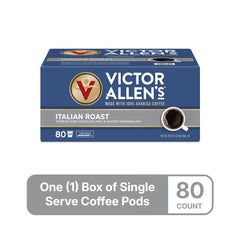 Victor Allen's Coffee taza servida con espuma y aroma intenso listo para beber