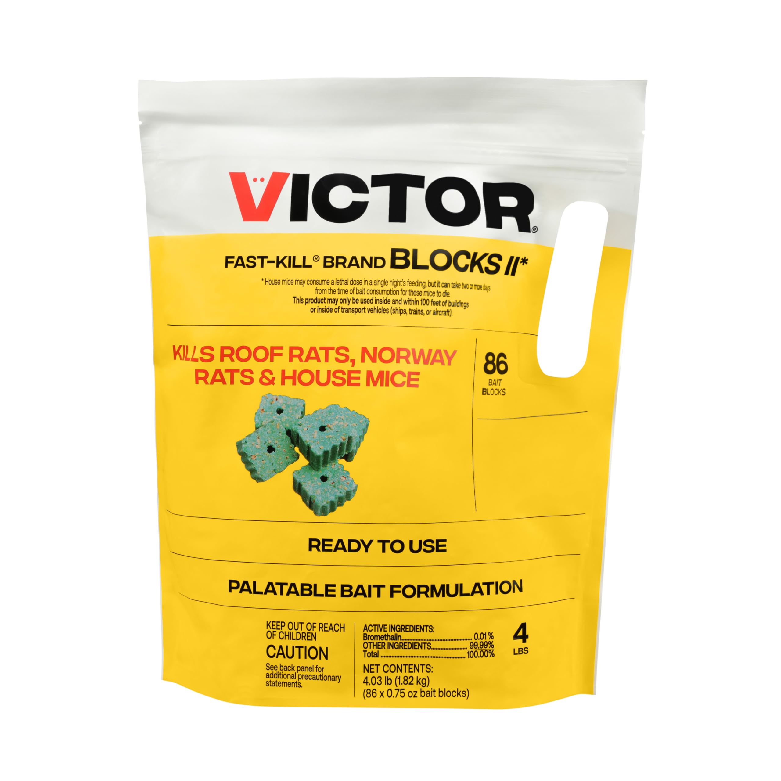 Victor formula ingredient graphic illustrating concentrated rodent attractant
