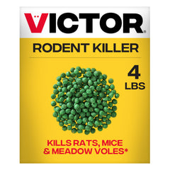 Victor empaque frontal del producto mostrando 4 lb y atractivo visual