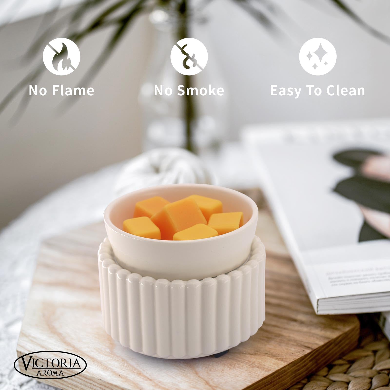 VICTORIA AROMA en uso fundiendo wax melts y liberando aroma