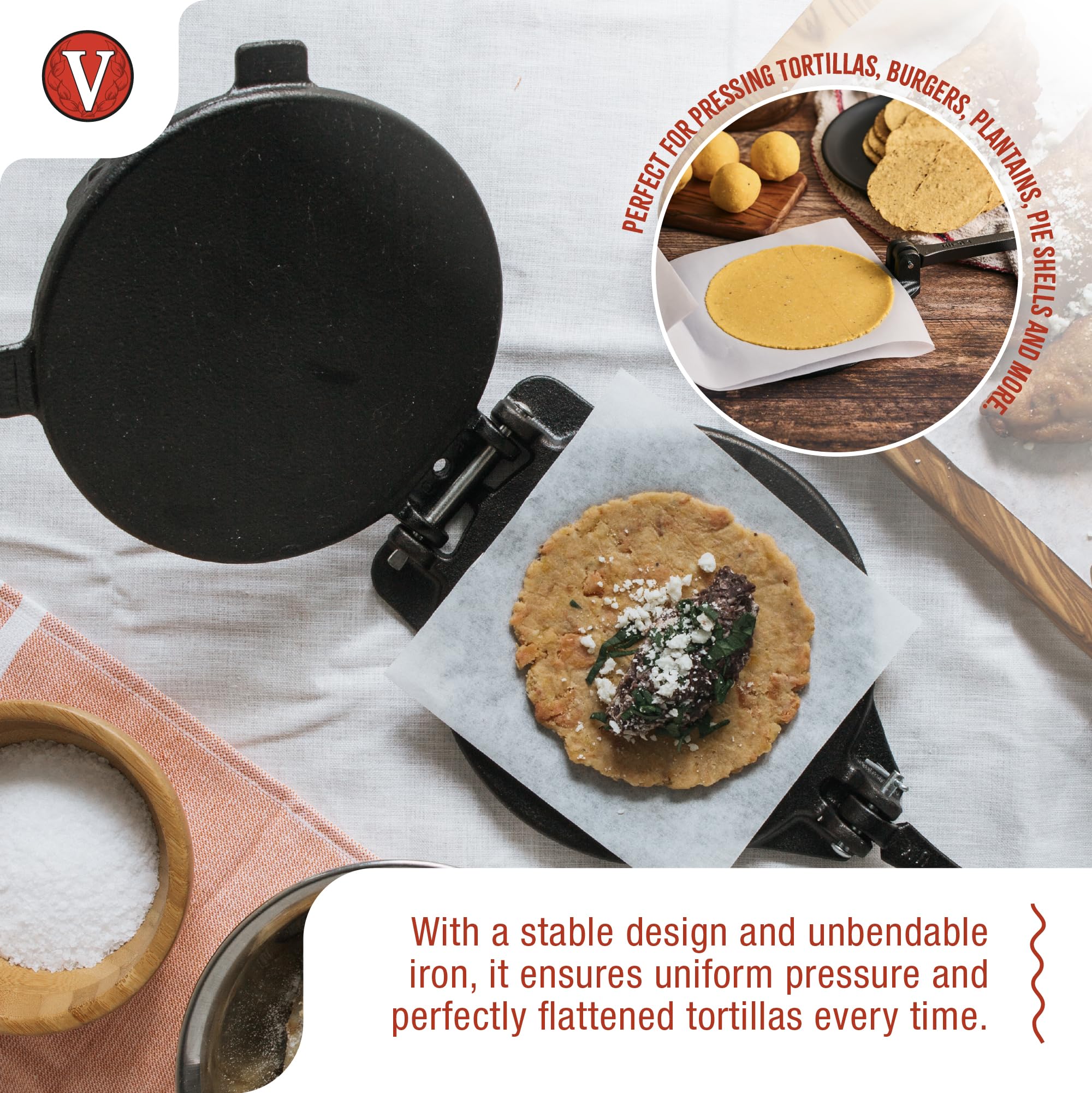 Victoria primer plano del mango ergonómico para mejor agarre y control