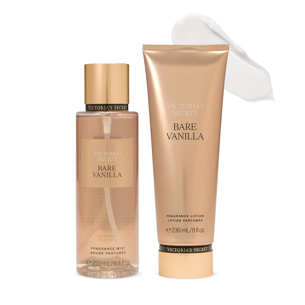 Victoria's Secret envase frontal del set Bare Vanilla mostrando diseño y tamaño