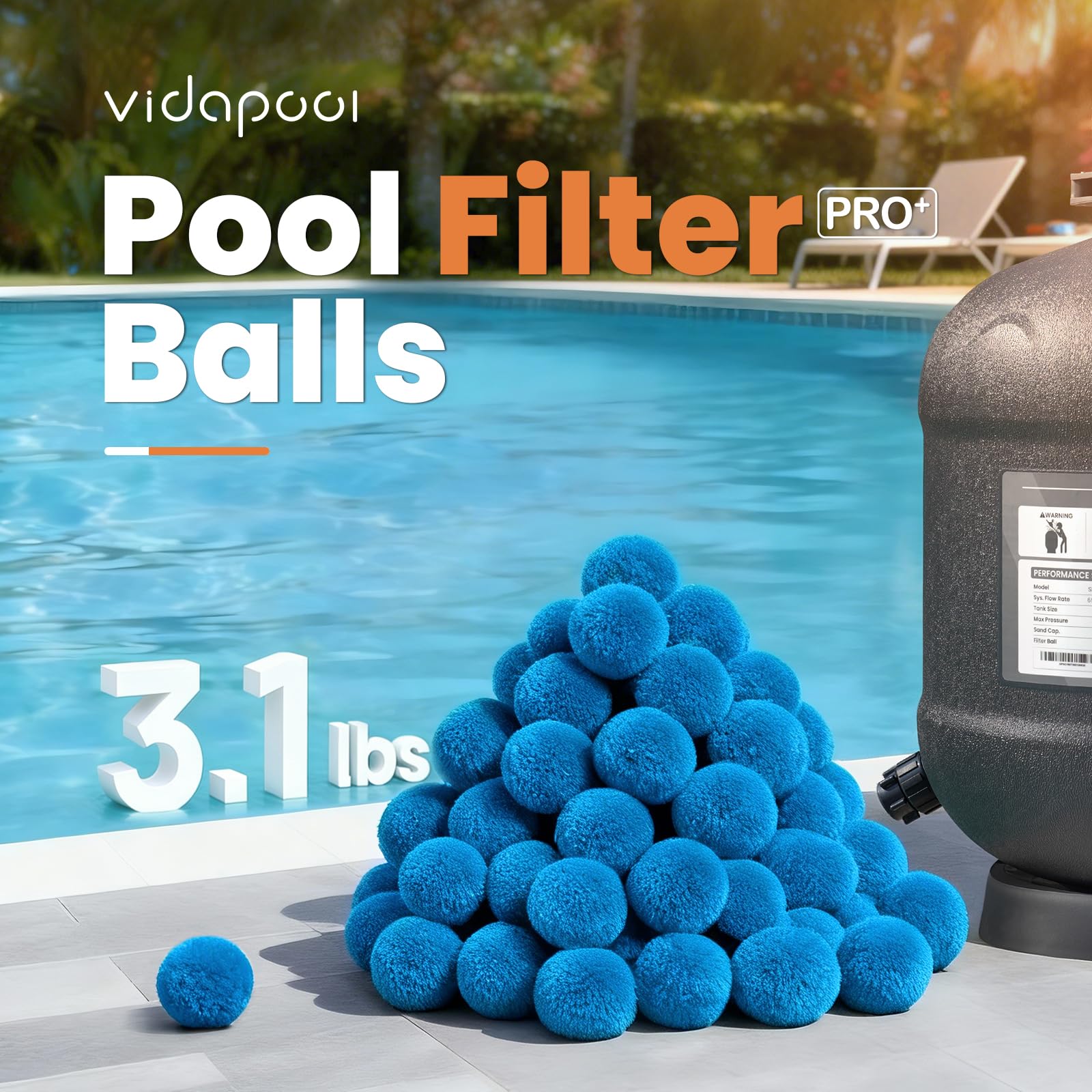 Vidapool textura de las fibras que asegura captura de partículas finas