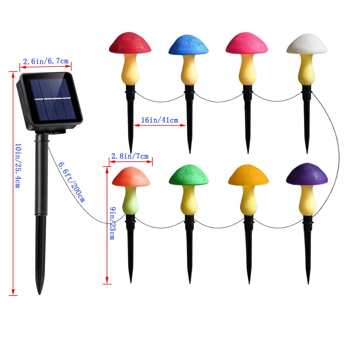 Viewpick escena de fiesta en jardín con hongos iluminando mesa exterior