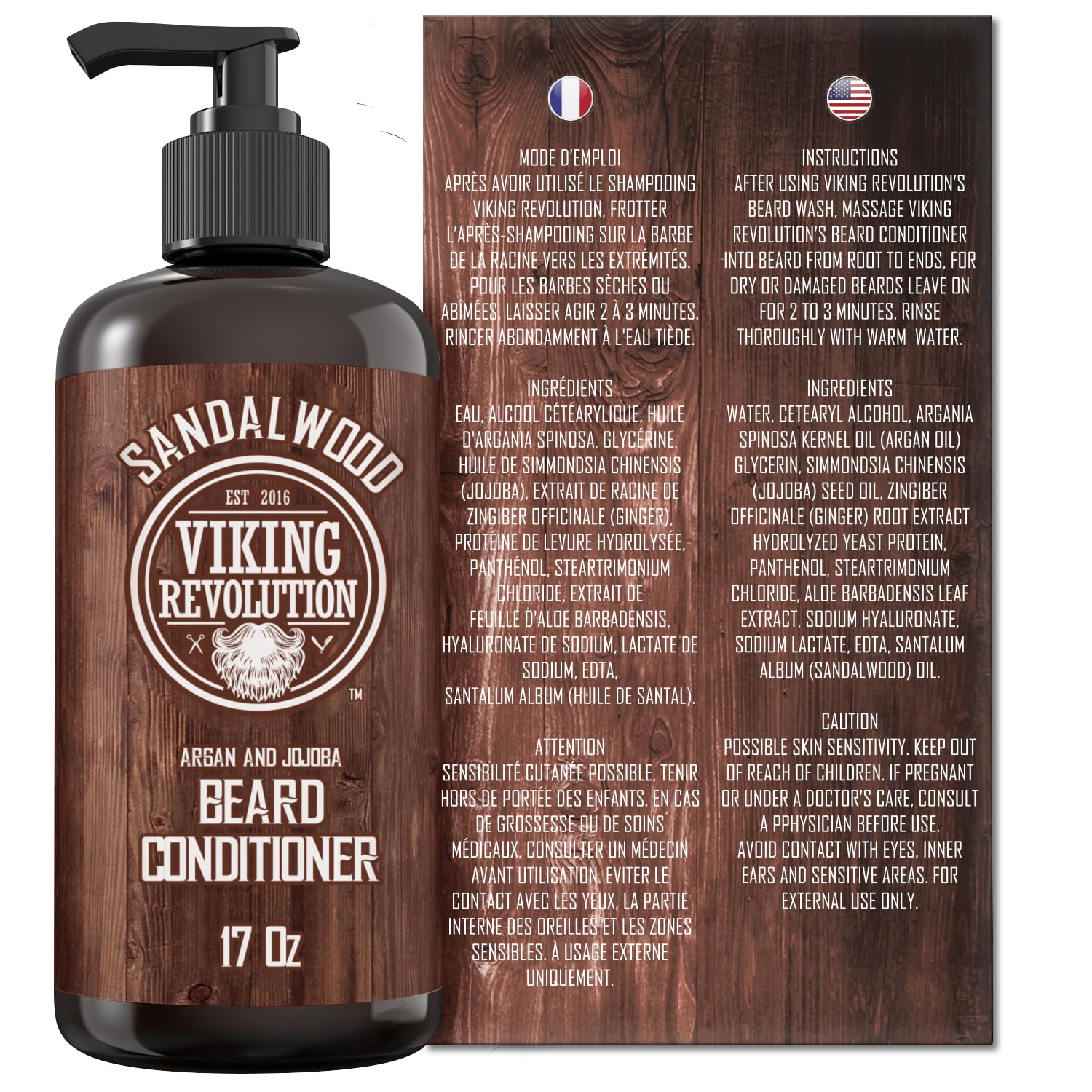 Viking Revolution vista antes y después mostrando barba más suave y manejable