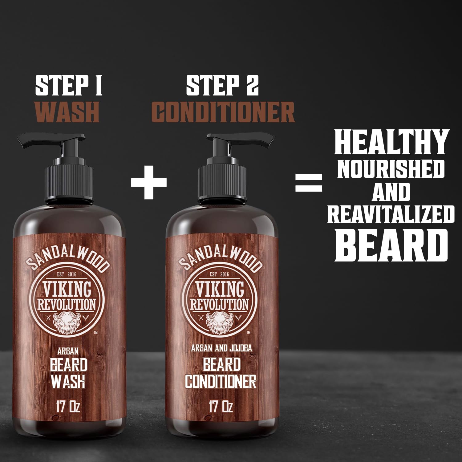 Viking Revolution frasco de 17 oz junto a objetos para referencia de tamaño