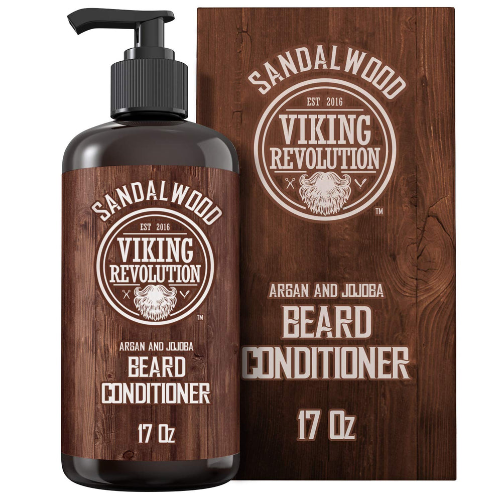 Viking Revolution frasco frontal mostrando el acondicionador y tamaño grande