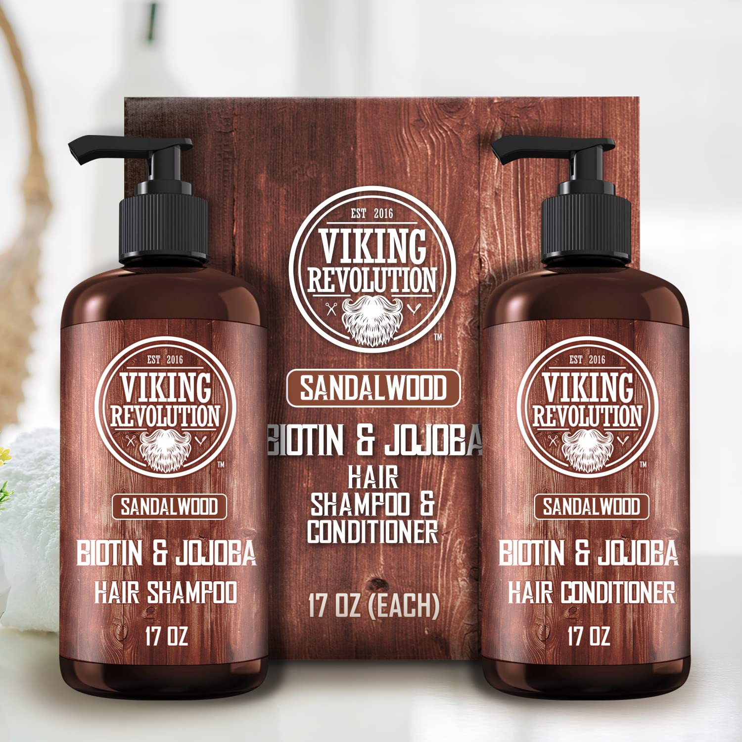 Viking Revolution primeros planos de jojoba y oliva para hidratación profunda