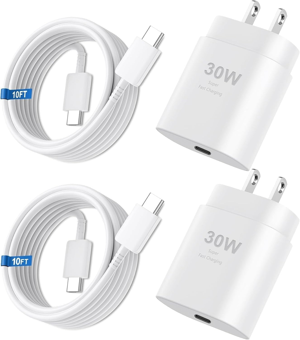 Vilive frente del bloque 30W mostrando puerto USB-C y carga rápida segura