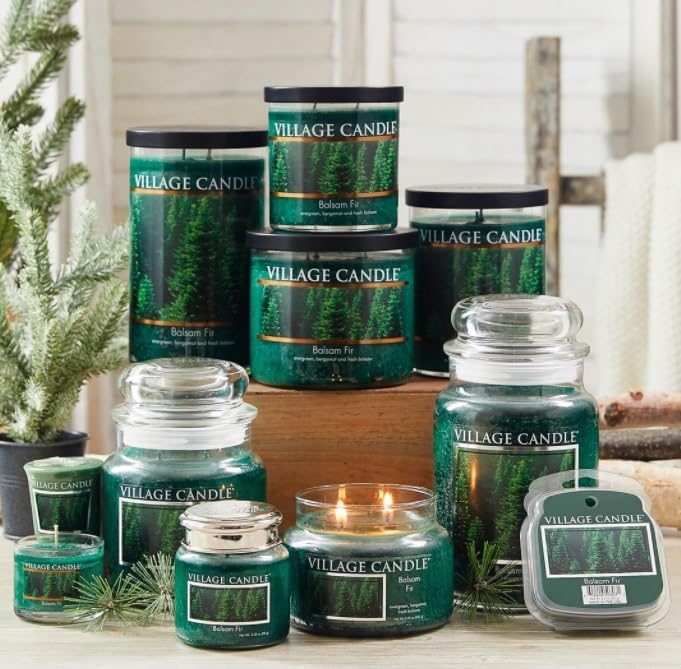 Village Candle melted wax pool detail demonstrating even burn and strong fragrance throw