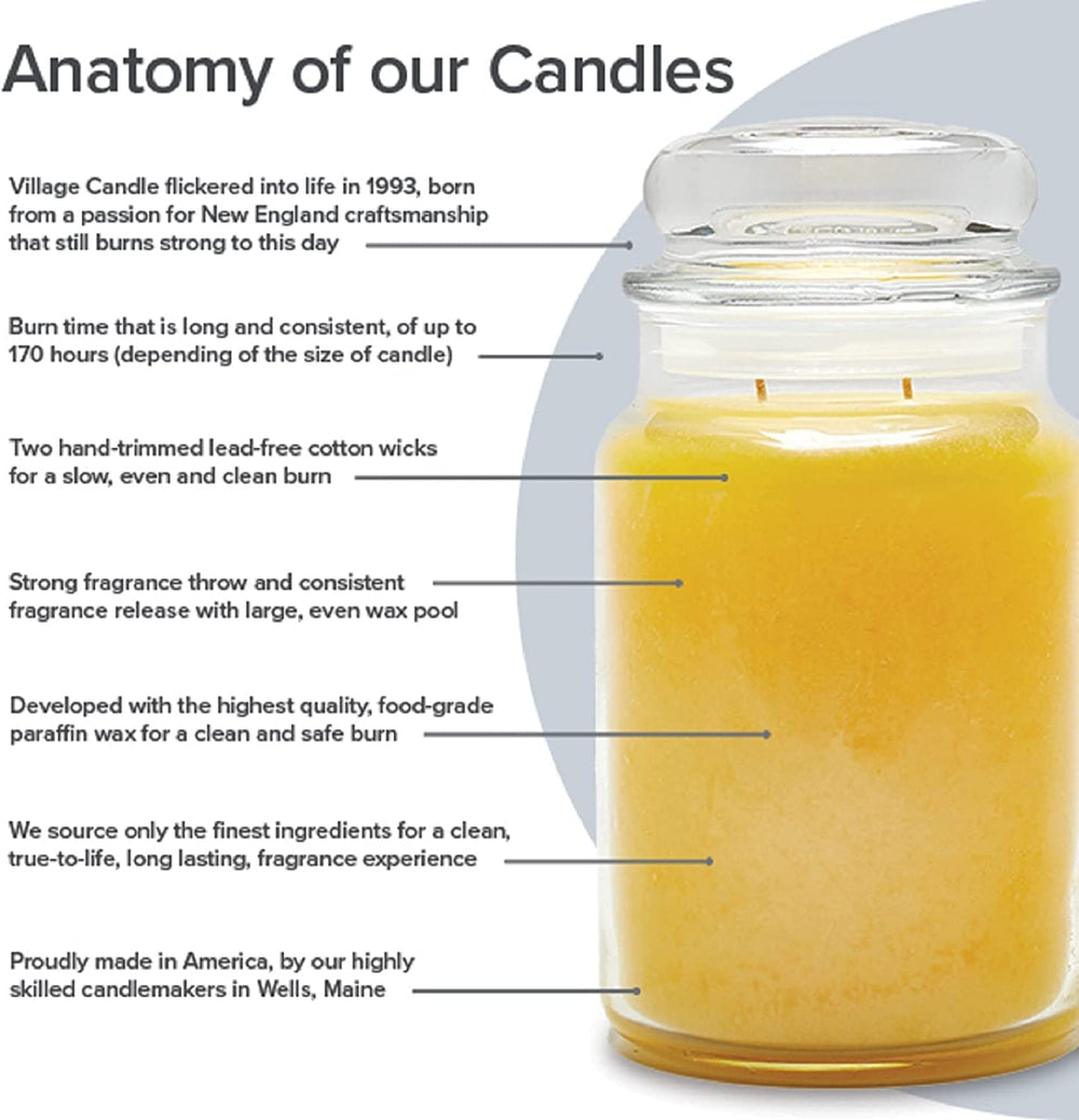 Village Candle etiqeta y diseño apothecary verde que destaca para regalo