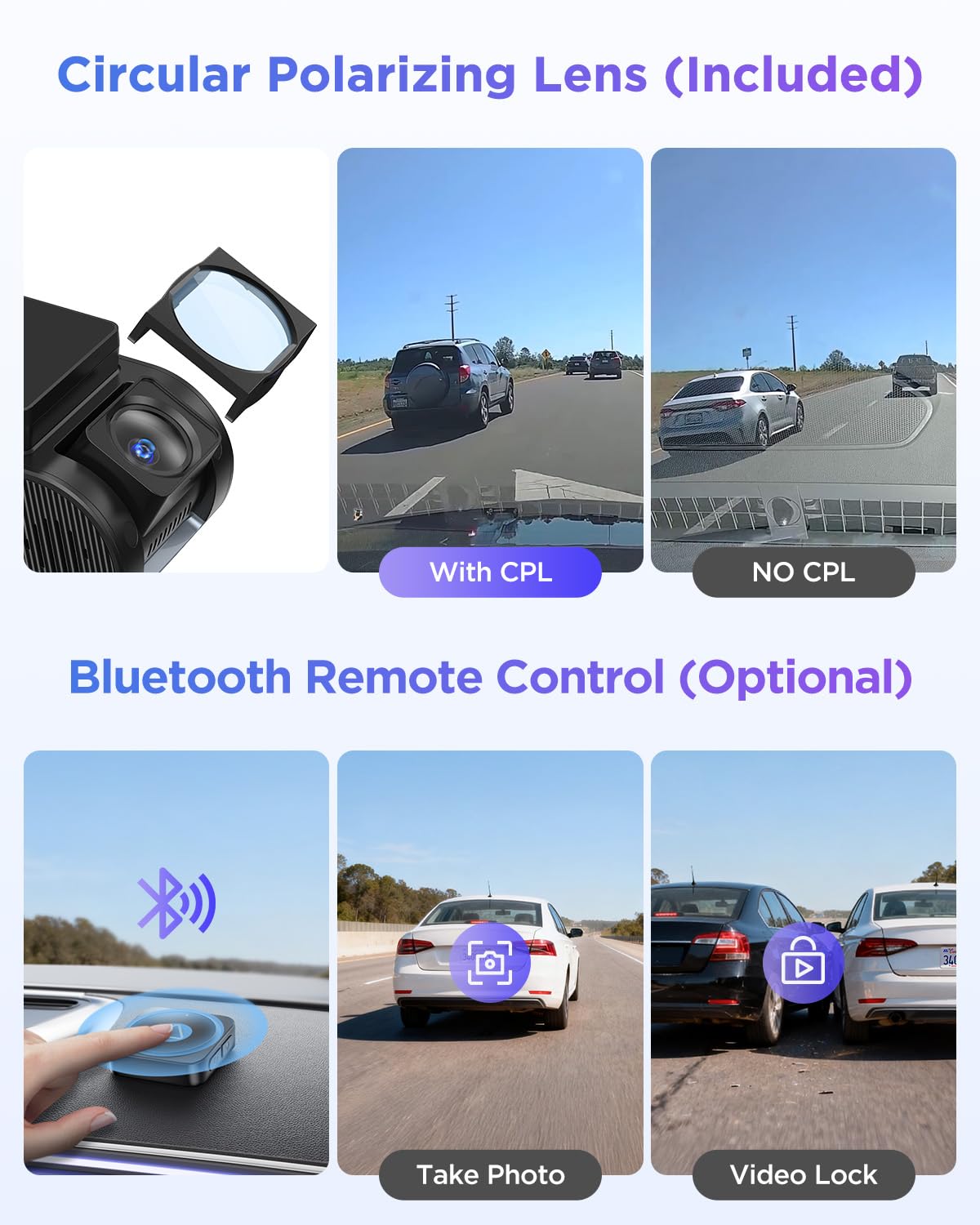 VIOFO A119M Pro vigilando coche en parking mostrando grabación buffered