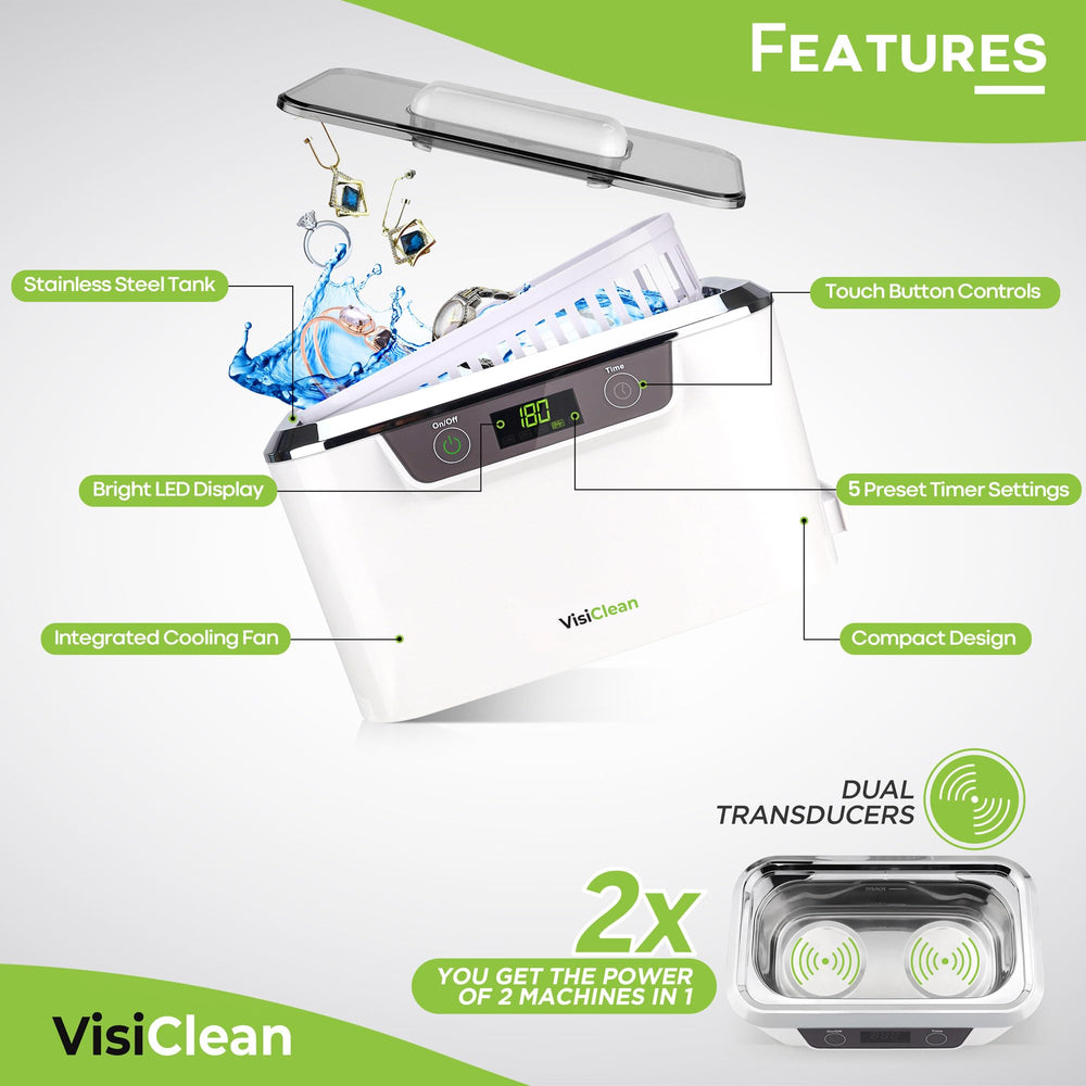 VisiClean limpiando anillos y joyas con resultados sin frotar ni químicos agresivos