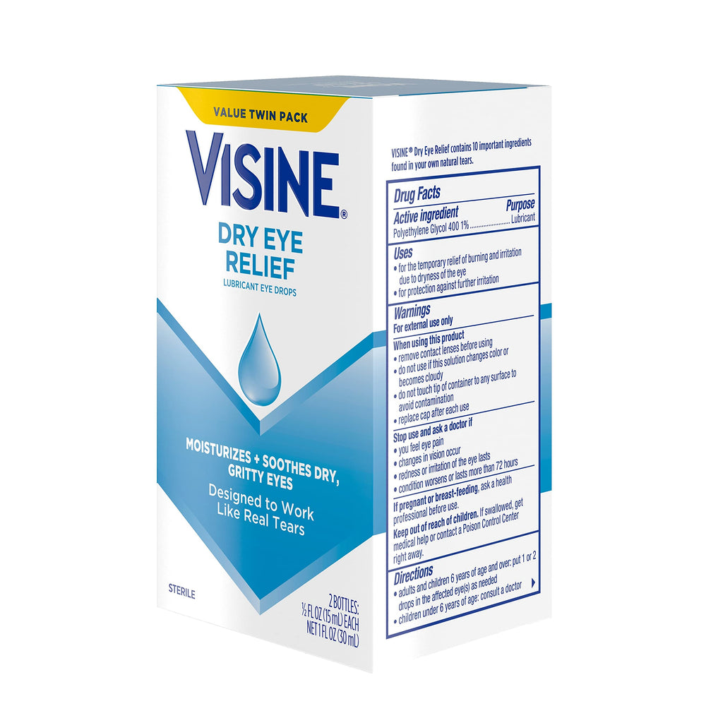 Visine primer plano de la punta del aplicador que muestra esterilidad y control