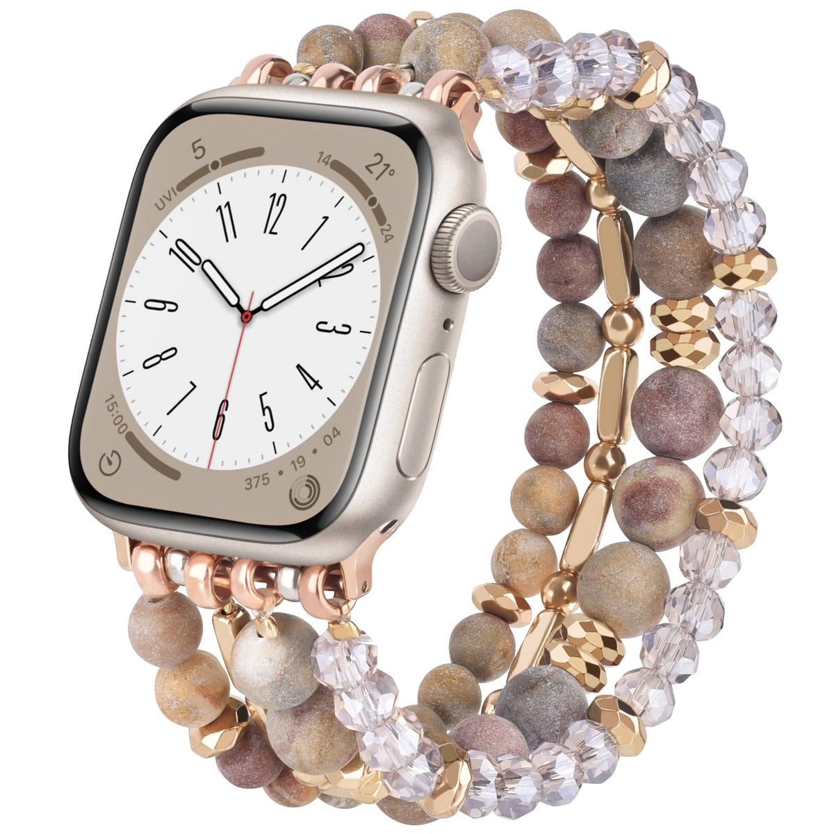 VISOOM set frontal de cinco pulseras que embellece Apple Watch