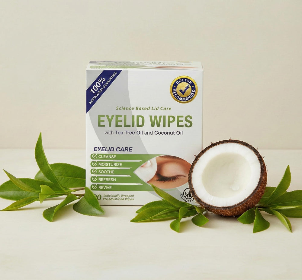 Visual Advantage etiqueta con ingredientes como aceite de coco y árbol de té visible
