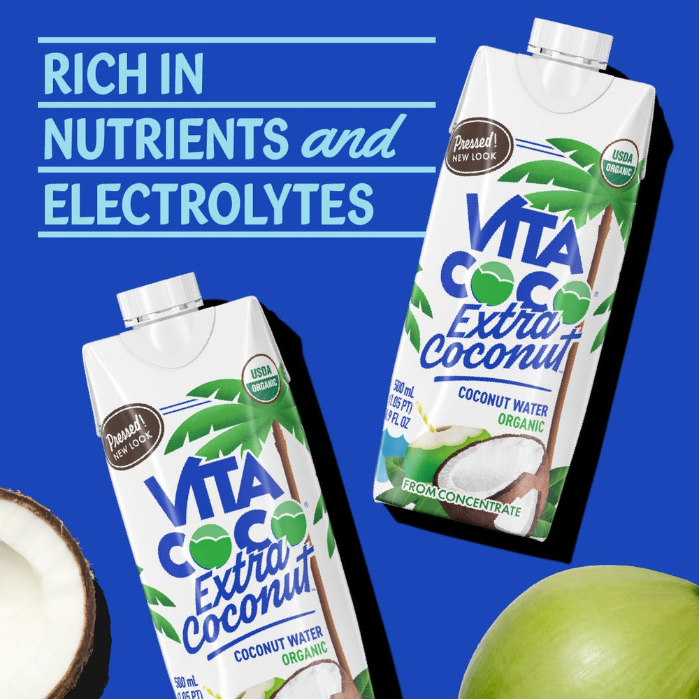 Close-up of coconut puree texture in Vita Coco highlighting richer mouthfeel