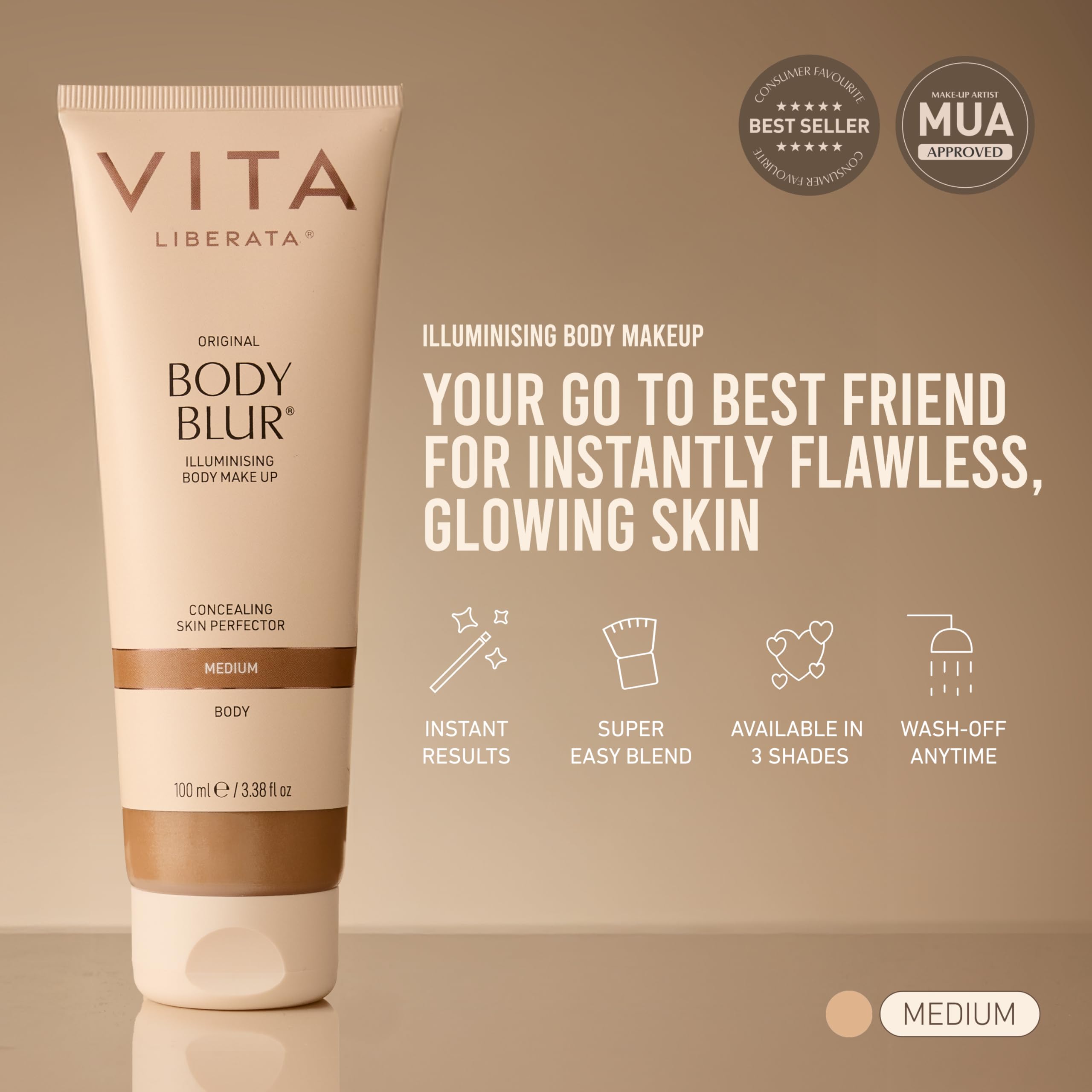 VITA LIBERATA aplicación con mitt para una cobertura uniforme