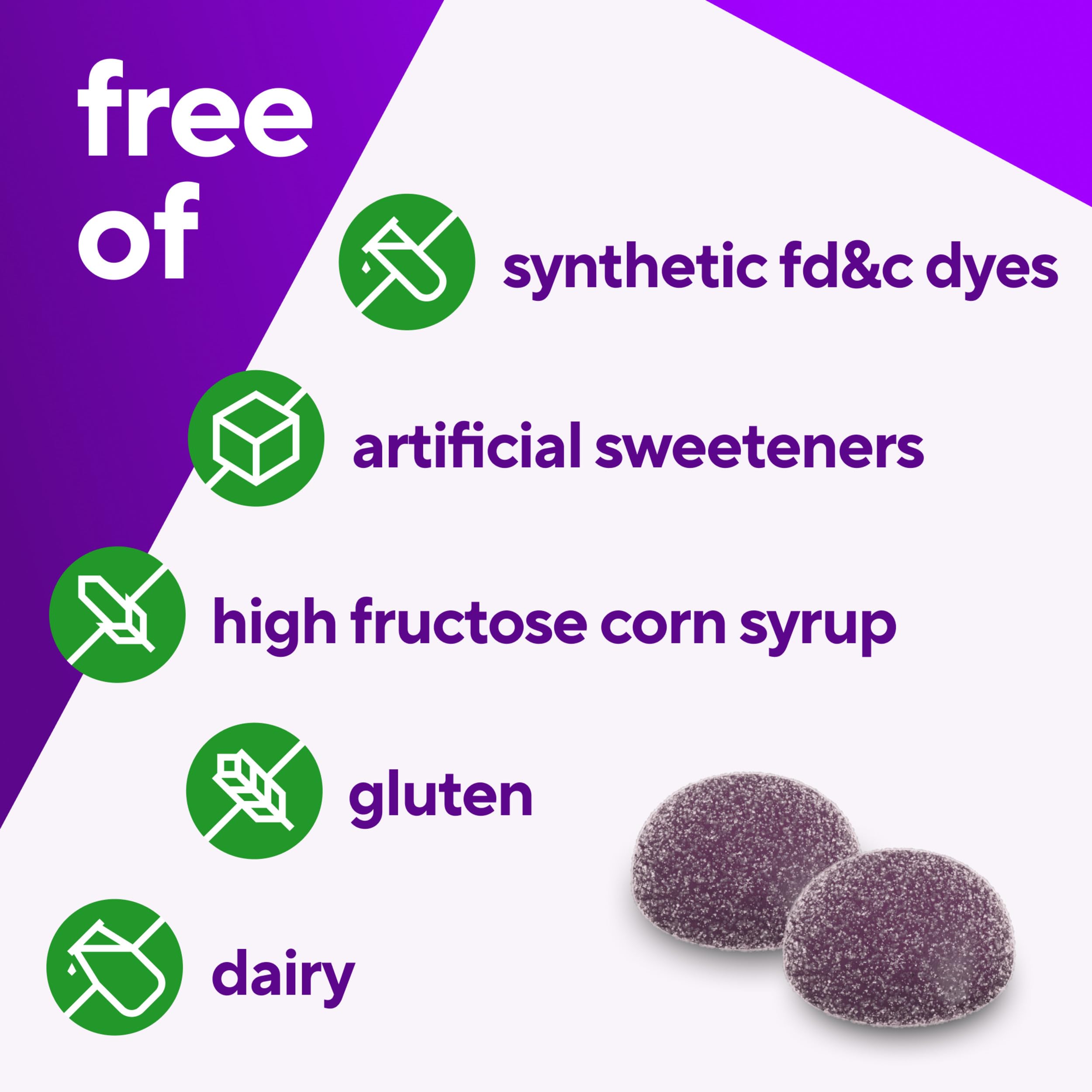Vitafusion gomitas en escena de estilo de vida para uso diario práctico