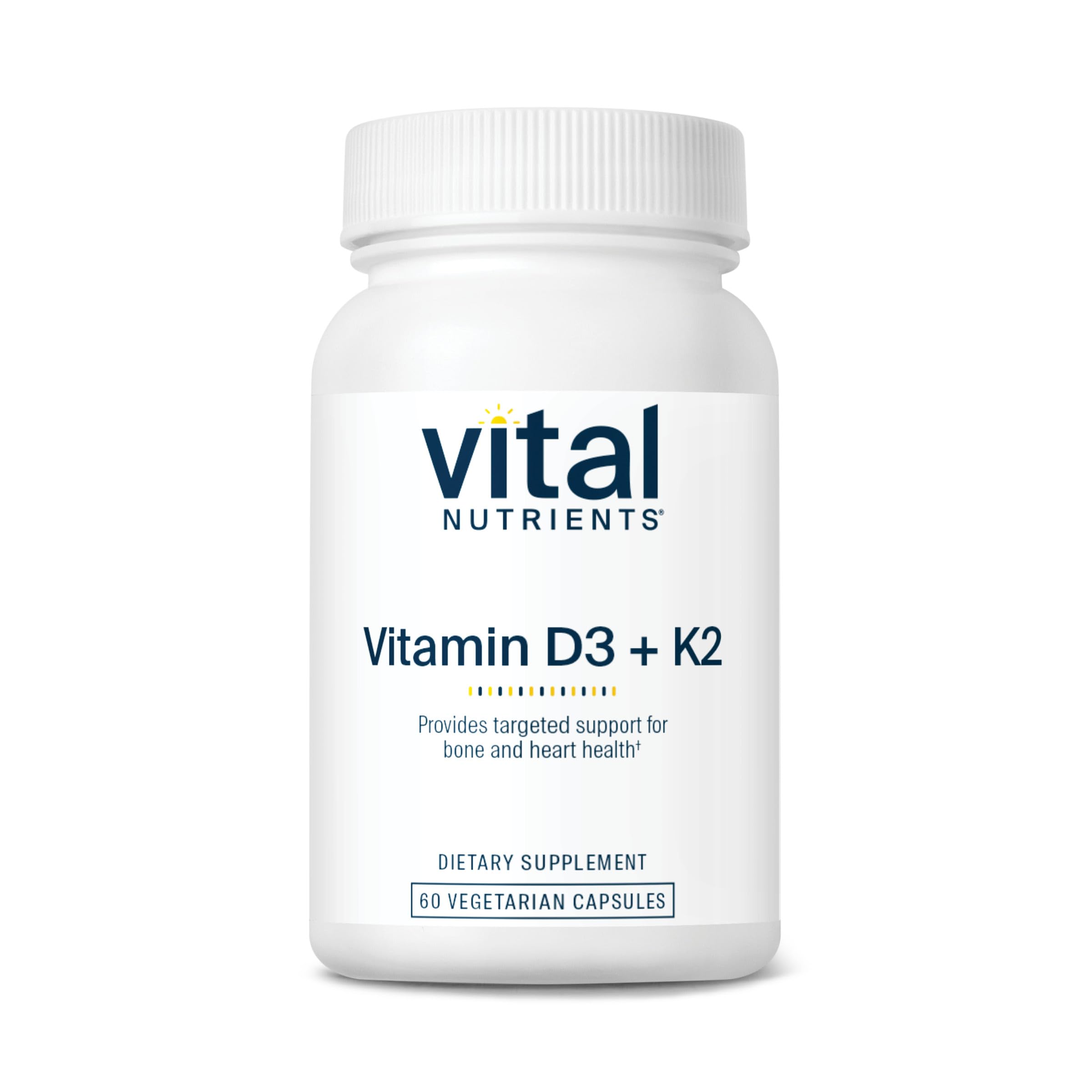 Vital Nutrients frasco frontal mostrando etiqueta limpia y beneficio de calidad