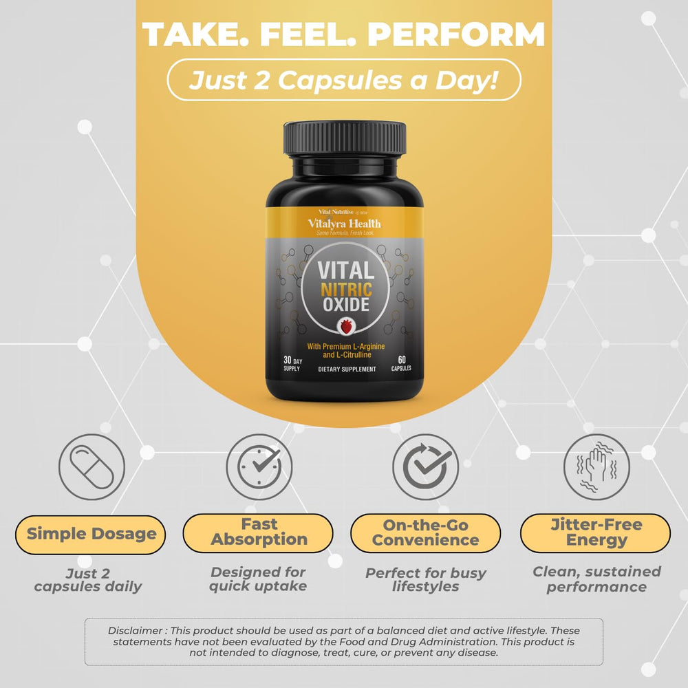 VITAL NUTRITIVE etiqueta con información de ingredientes clave