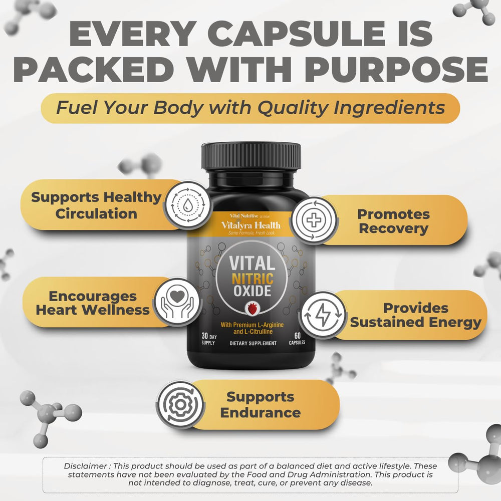 VITAL NUTRITIVE en mano para comparar tamaño y dosis diaria