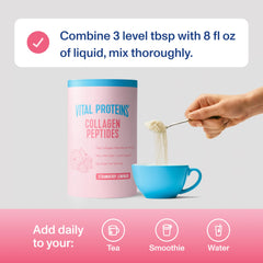 Vital Proteins cuchara medidora con porción, visual de cantidad por servicio