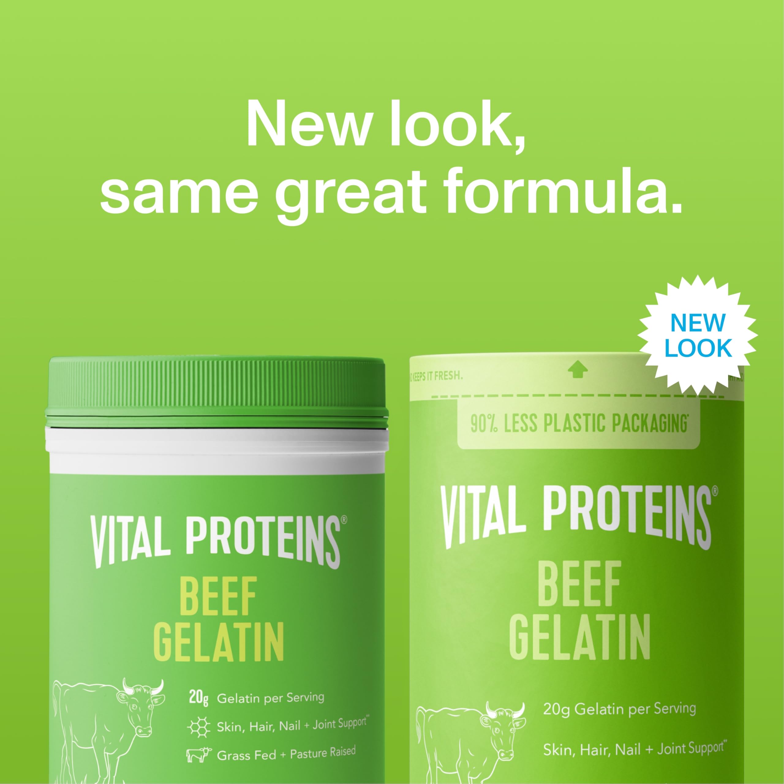 Vital Proteins textura en polvo vista cercana para mezcla fácil y sin grumos