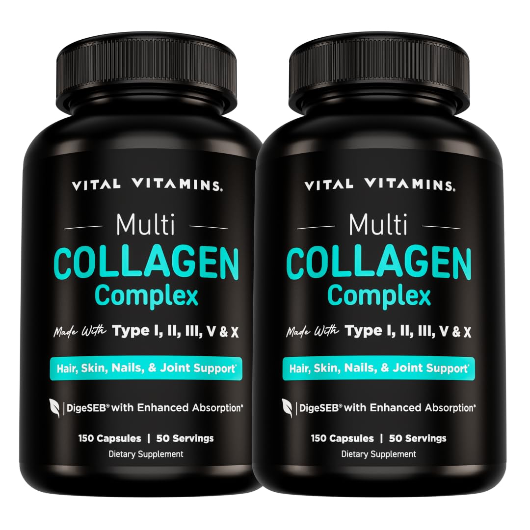 Vital Vitamins frontal del envase mostrando el 2-pack y beneficios principales