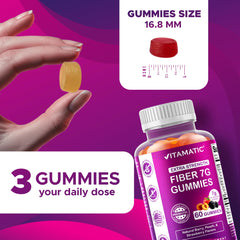 Vitamatic gominolas en tres sabores mostrando variedad y atractivo natural